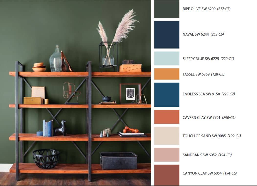 Ripe Olive SW-6209 Paint Color by Sherwin-Williams