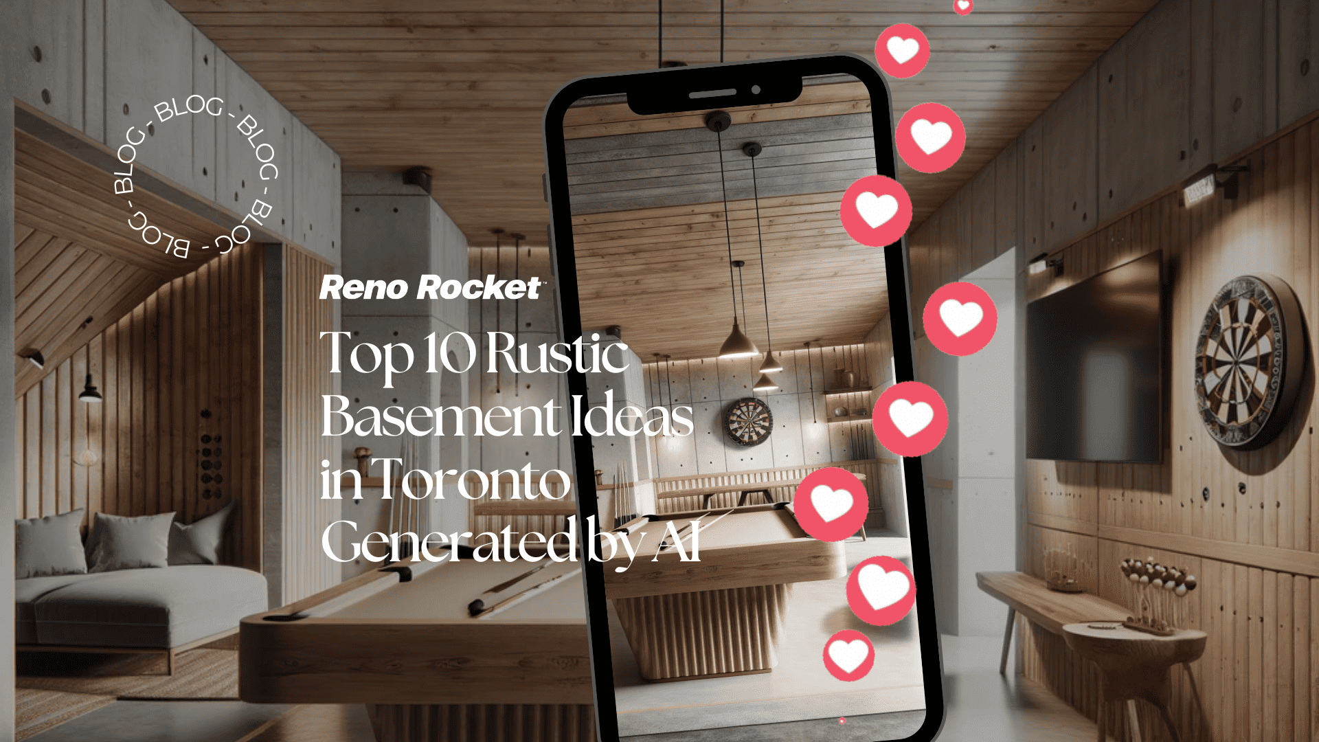 top 10 Rustic Basement Ideas in Toronto Generated by AI
