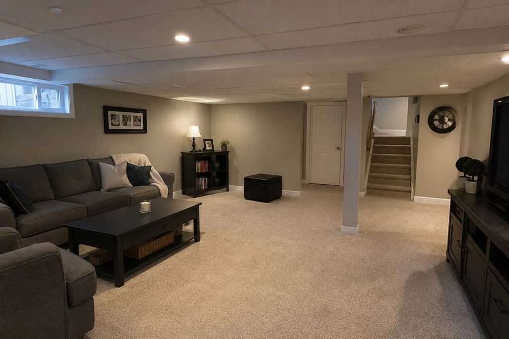 basement home renovation in brampton